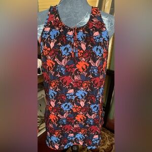 Unbranded Size Small Women’s Pullover Floral Shell Blouse 34” Bust 27” Length